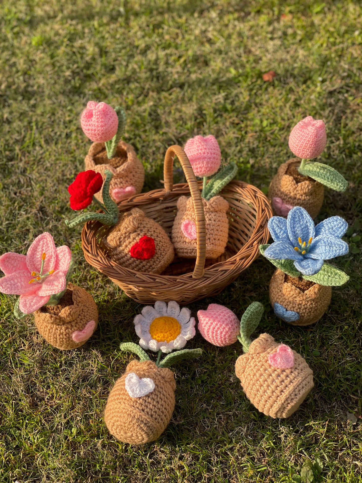 flower pots – handmade crochet gift india handmade crochet gift India