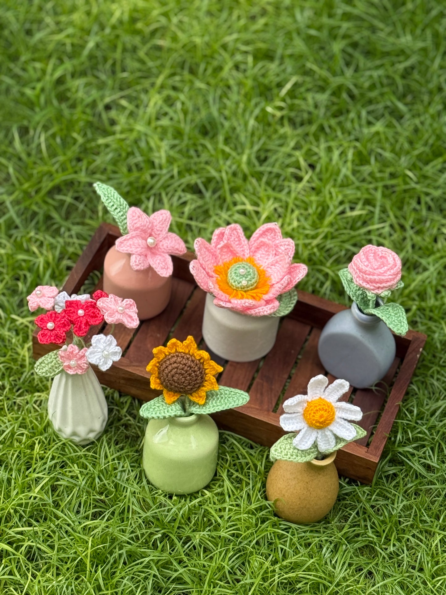 ceramic flower pots – handmade crochet gift india handmade crochet gift India