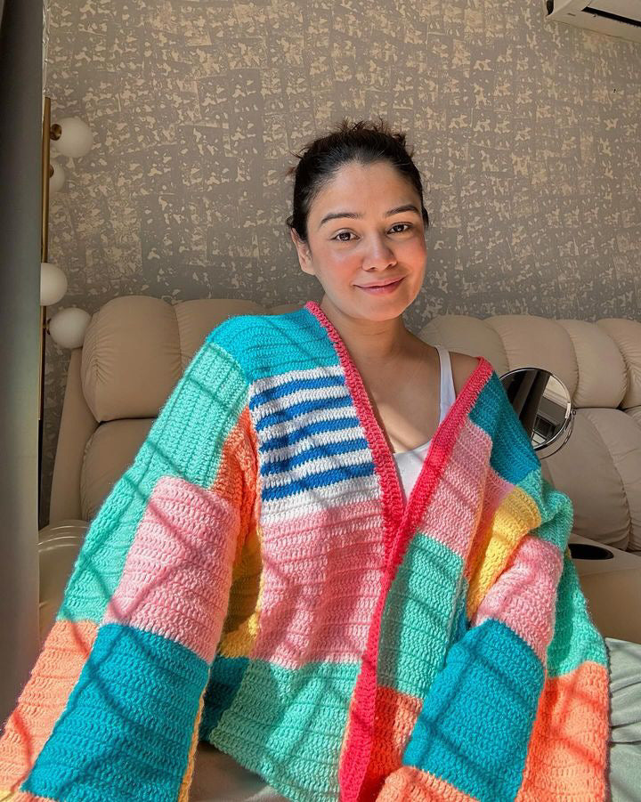 oversized chunky sweater – handmade crochet gift india handmade crochet gift India