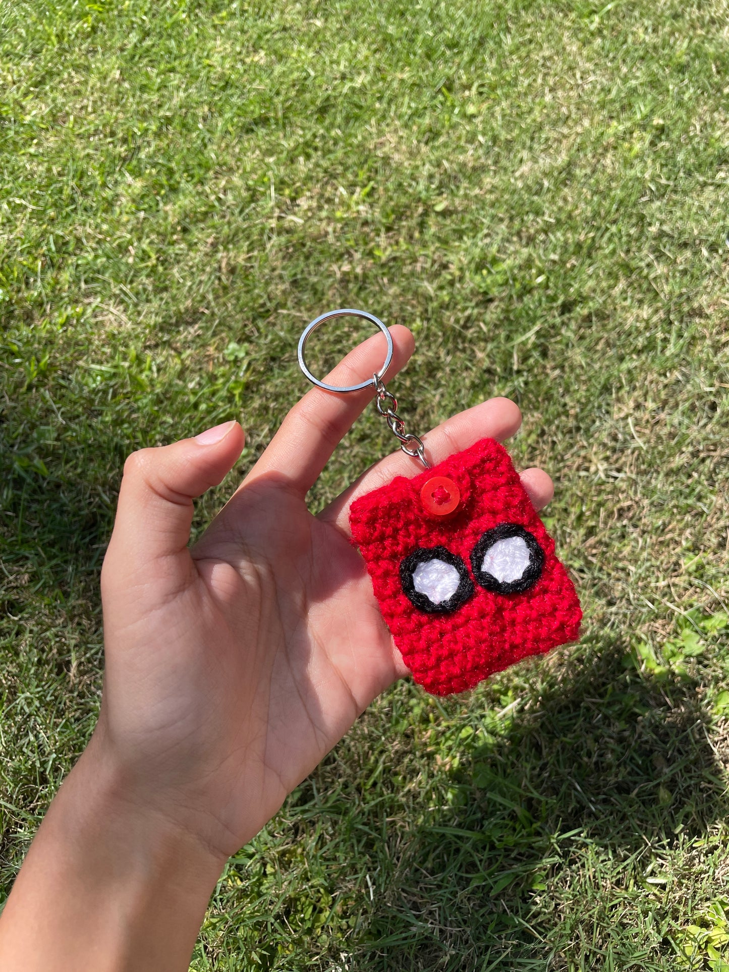 spider man air pod case – handmade crochet gift india handmade crochet gift India