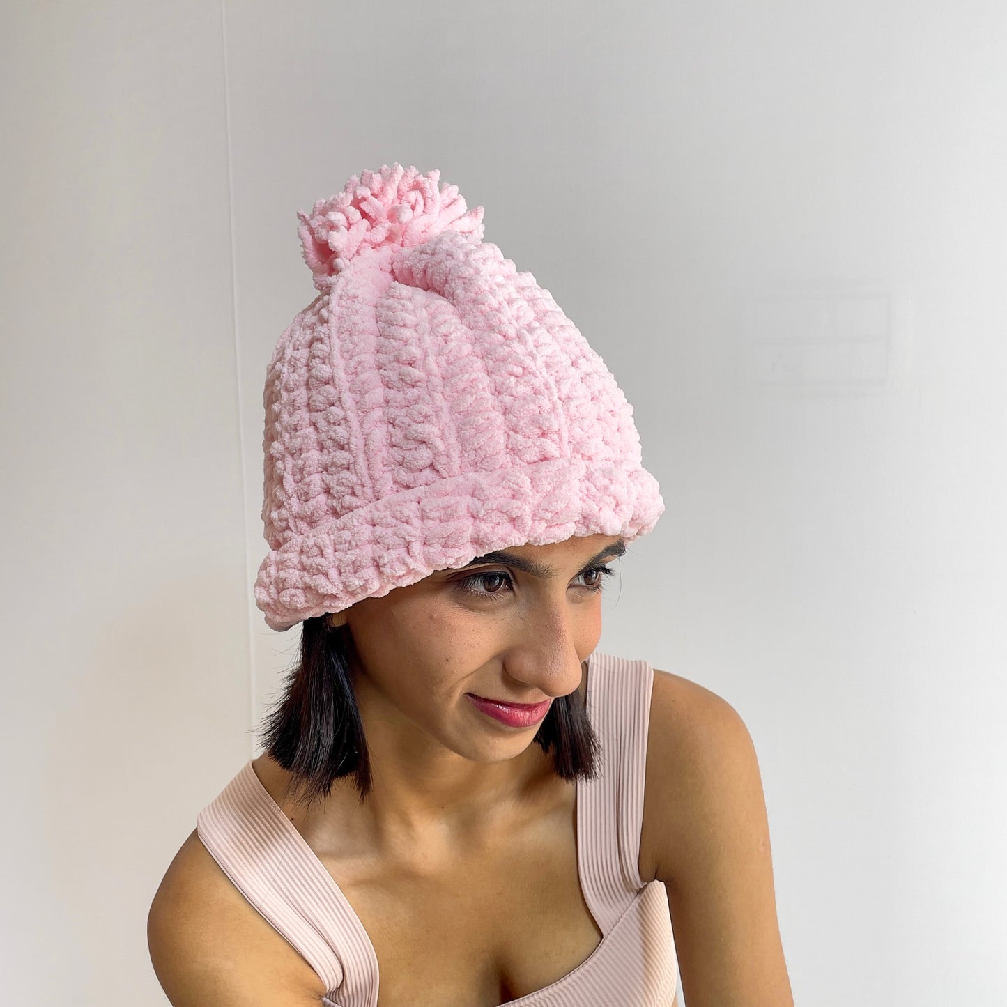 chunky cap – handmade crochet gift india handmade crochet gift India