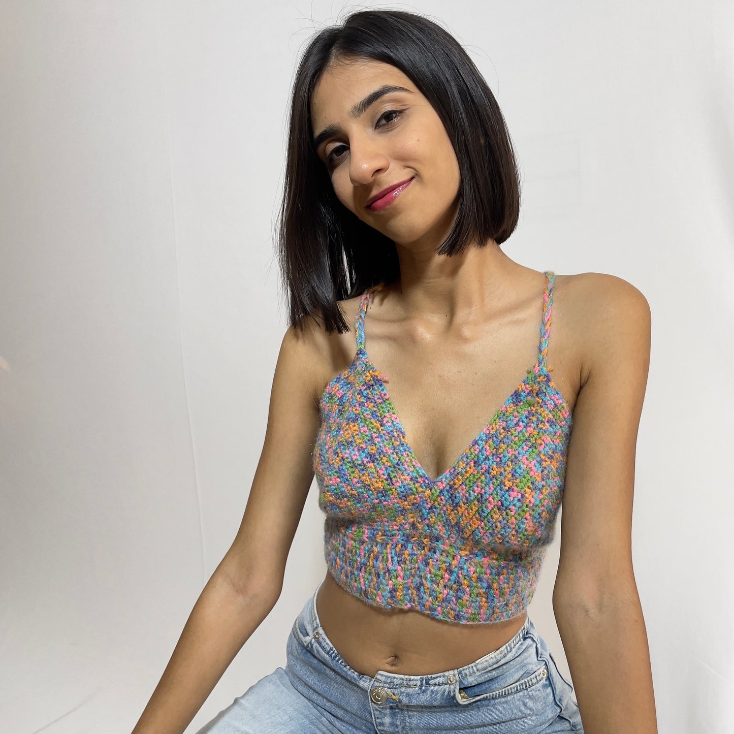 orchid top – handmade crochet gift india handmade crochet gift India