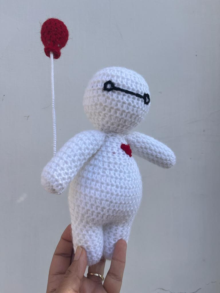 baymax stuff toy – handmade crochet gift india handmade crochet gift India