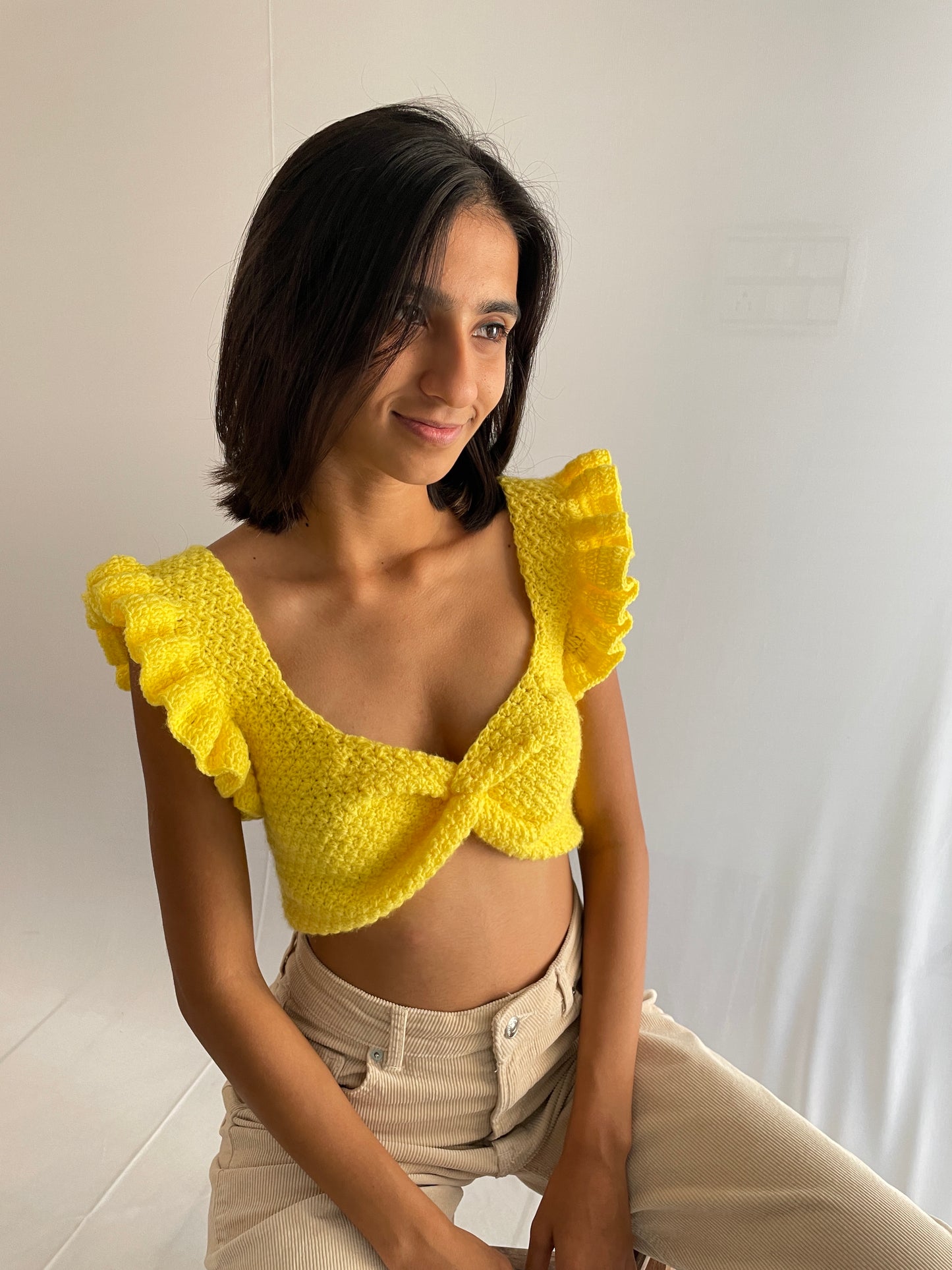 cherry blossom top โ handmade crochet gift india handmade crochet gift India