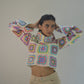 granny square over sized pullover – handmade crochet gift india handmade crochet gift India