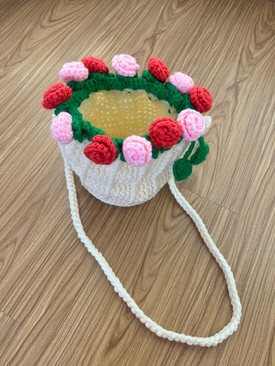 Rose Bouquet Sling Bag
