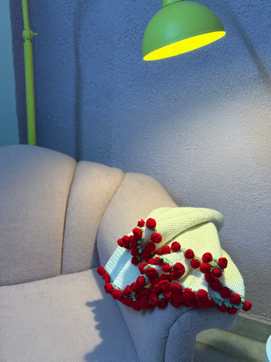 Rose bouquet blanket