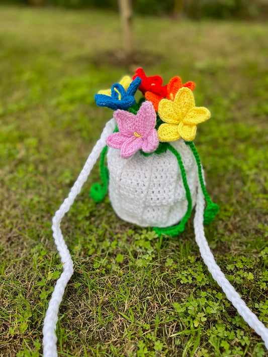 lily sling bag – handmade crochet gift india handmade crochet gift India
